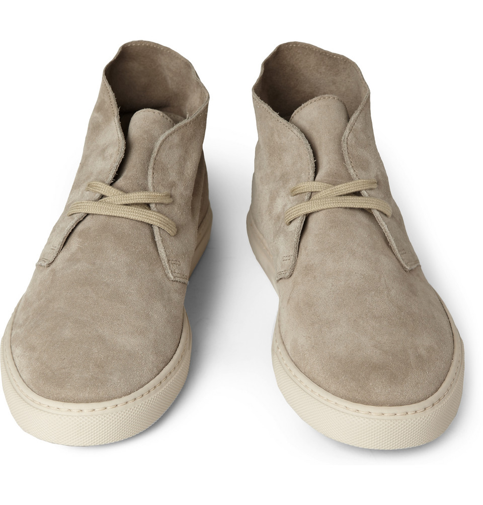 Common Projects Suede Chukka Boots in Brown (Natural) for Common Projects Suede Chukka Boots in Brown (Natural) for