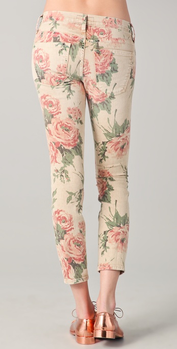 current elliott floral jeans