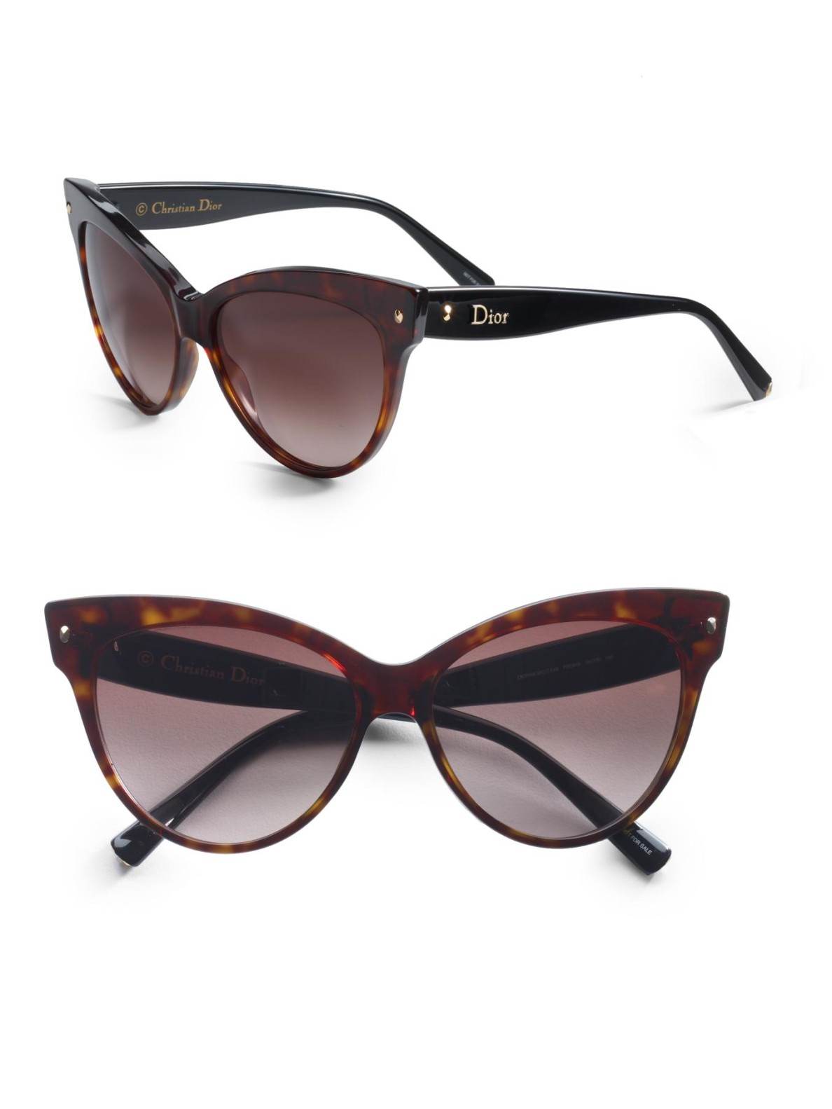 Dior Cateye Sunglasses In Brown Lyst