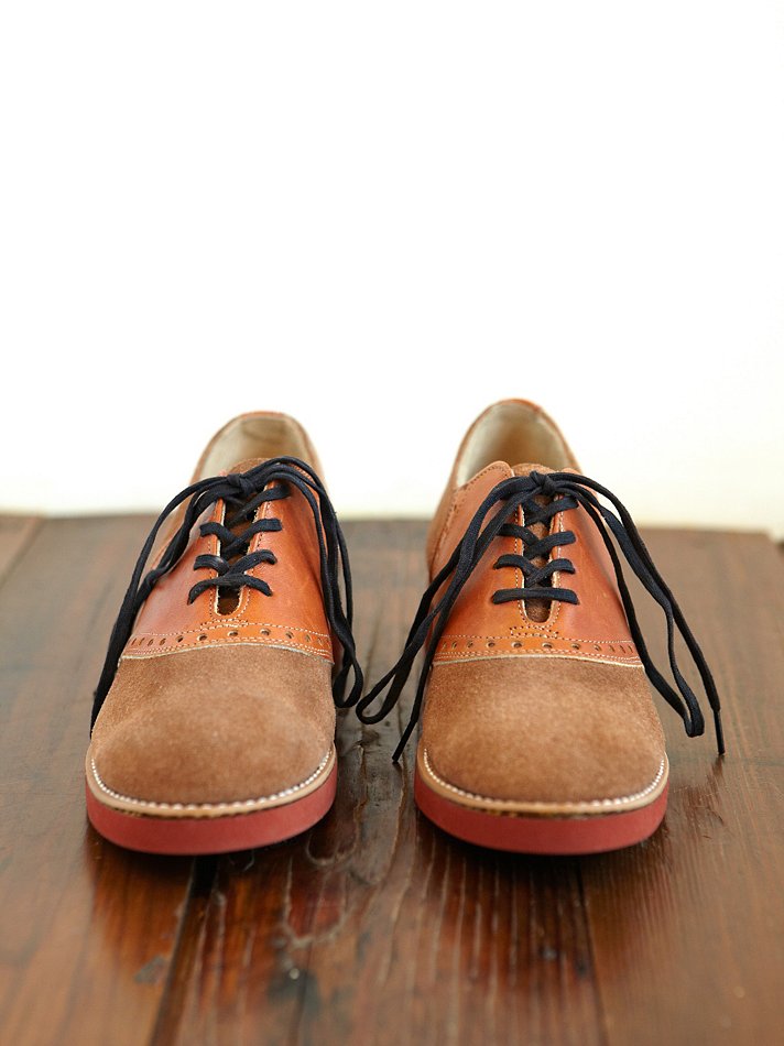 Free People Vintage Saddle Shoes in Brown - Lyst