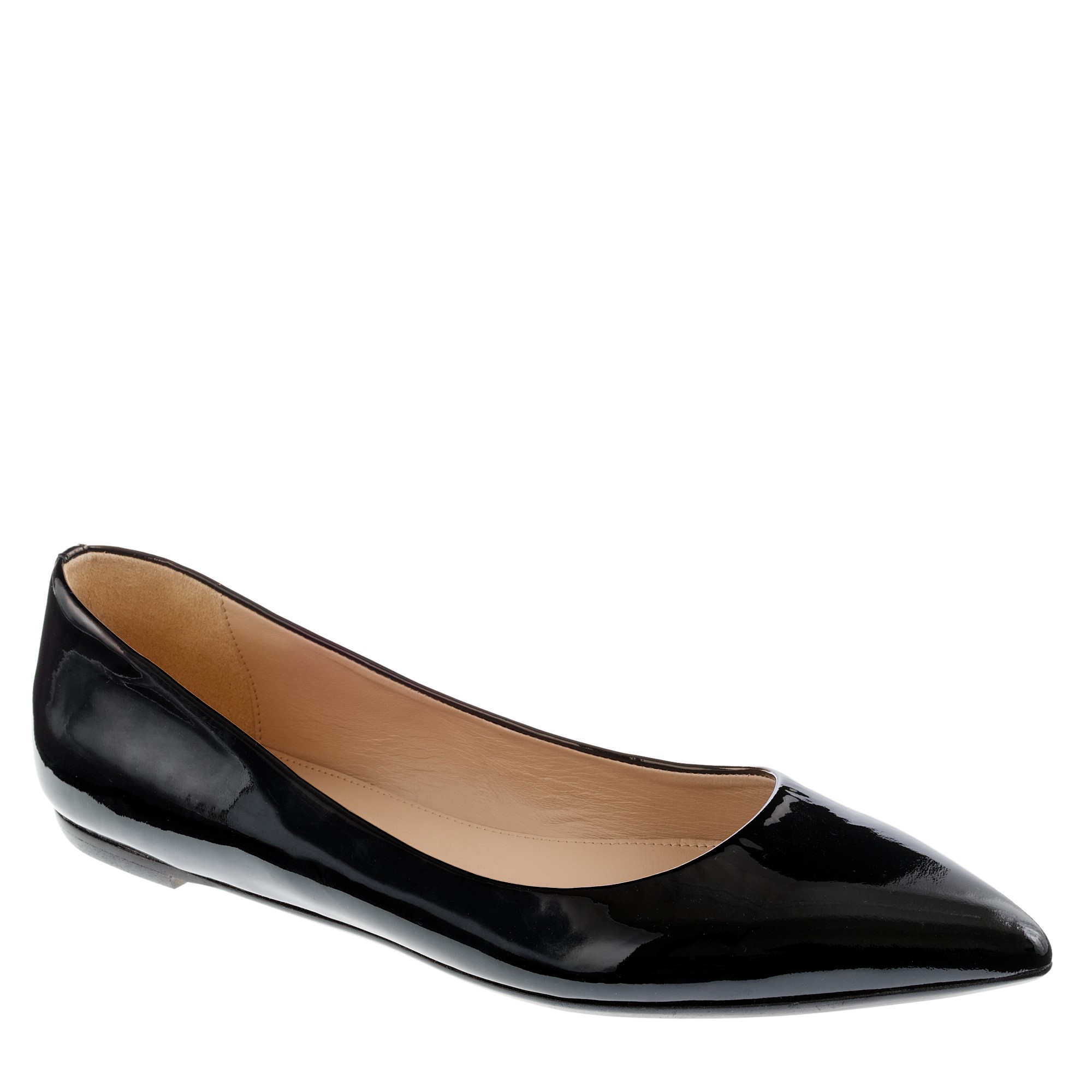 j crew navy flats