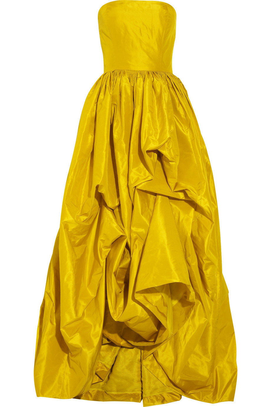 Oscar de la Renta Silk Taffeta Gown in Marigold (Yellow) - Lyst