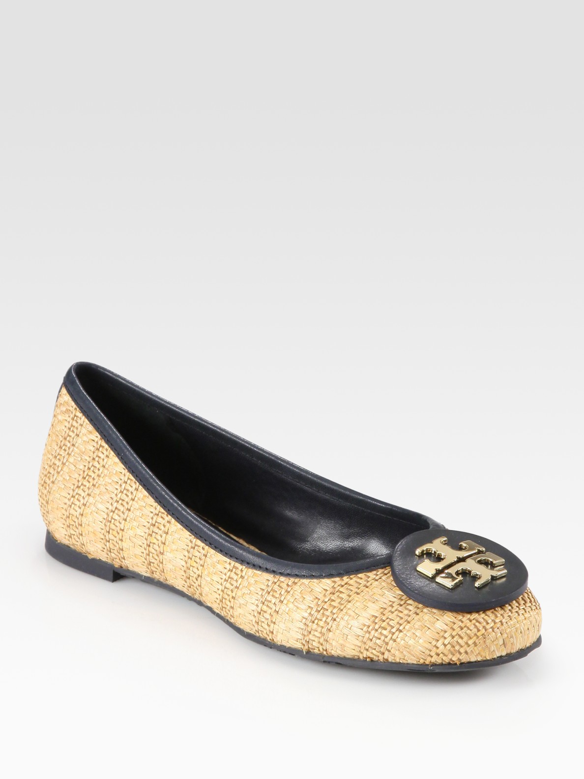 tory burch raffia flats