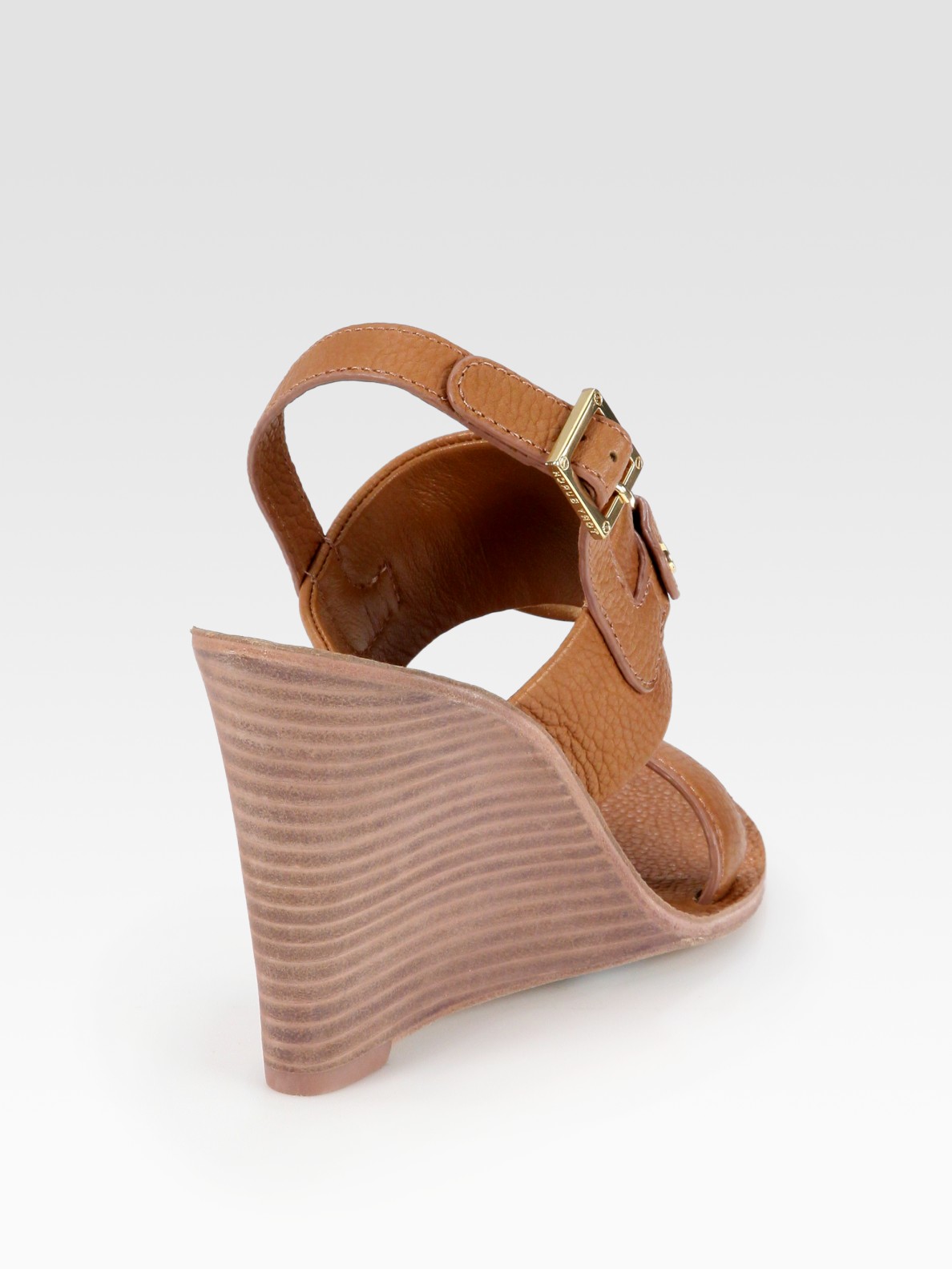 tory burch leather wedge sandals