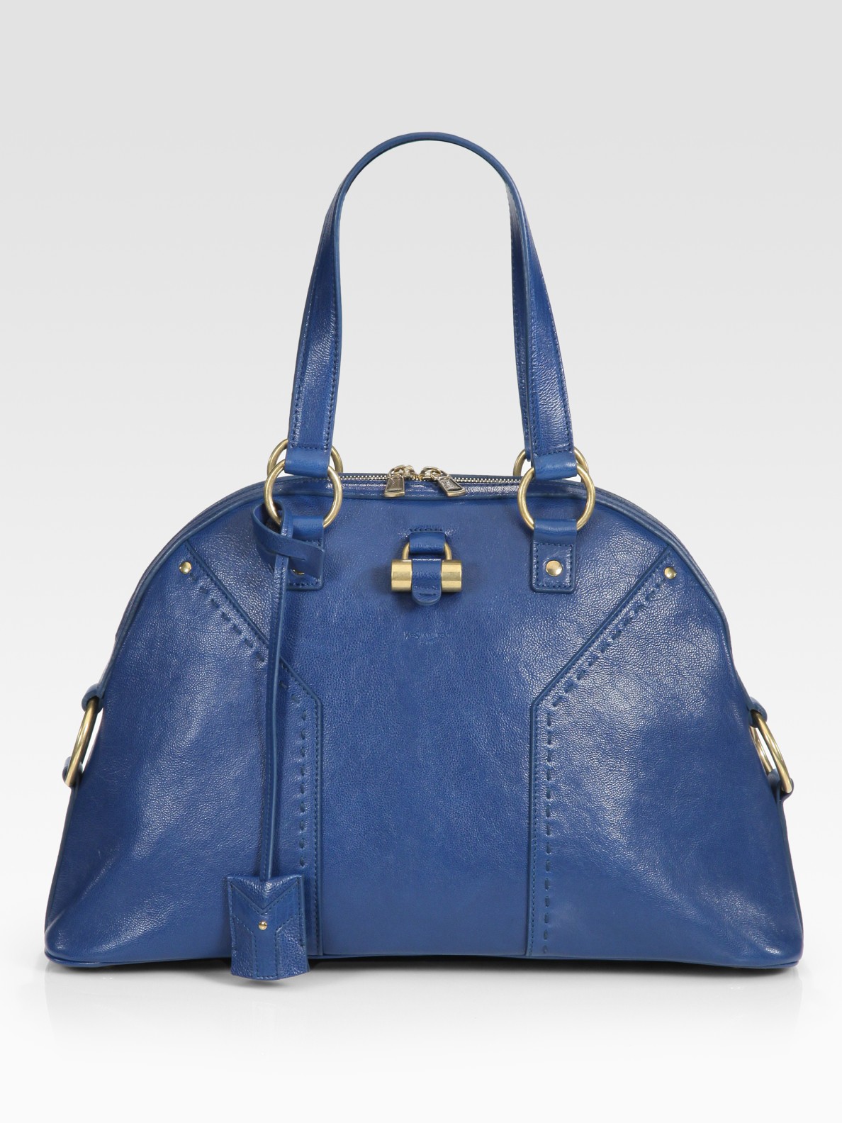 Saint Laurent Ysl Large Muse Handbag in Blue - Lyst