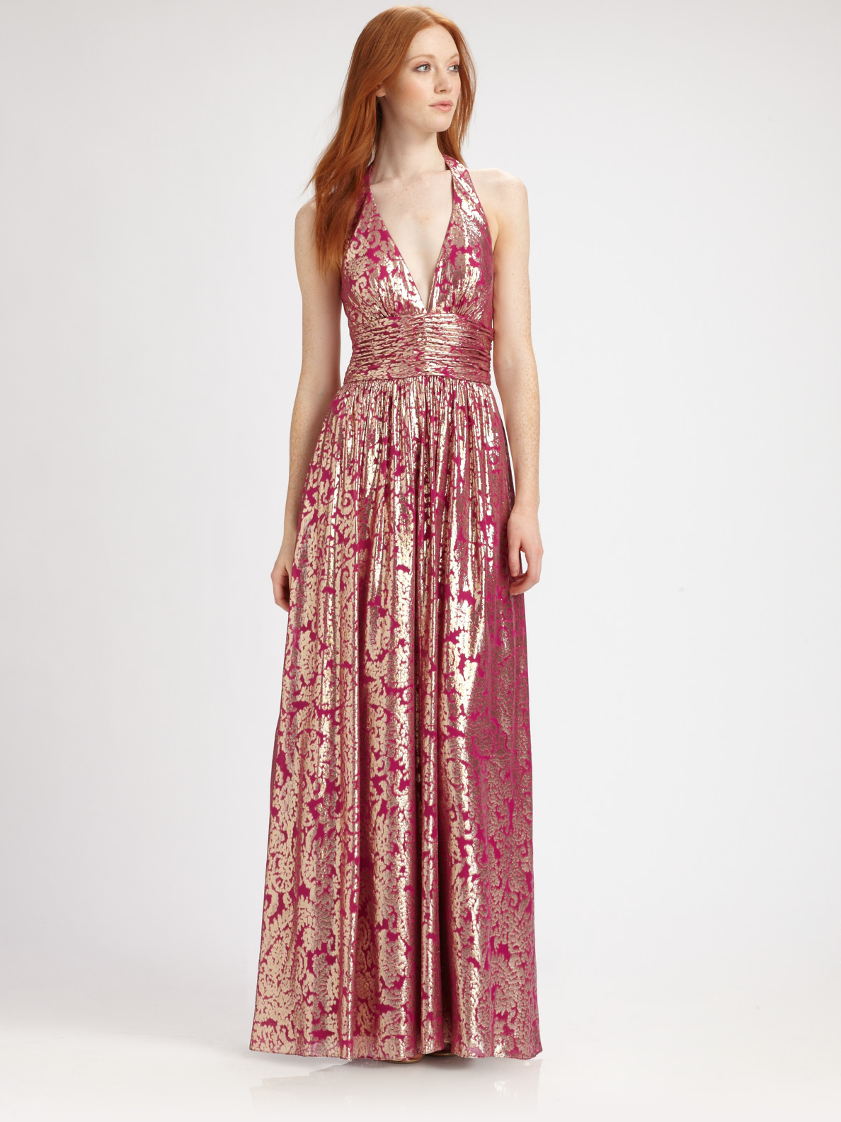 silk jacquard dress