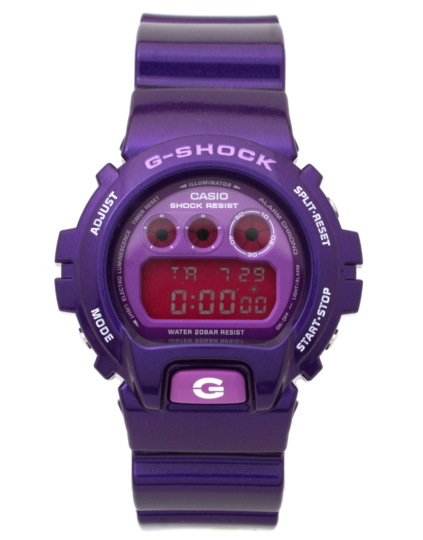GShock Purple Digital Watch Lyst