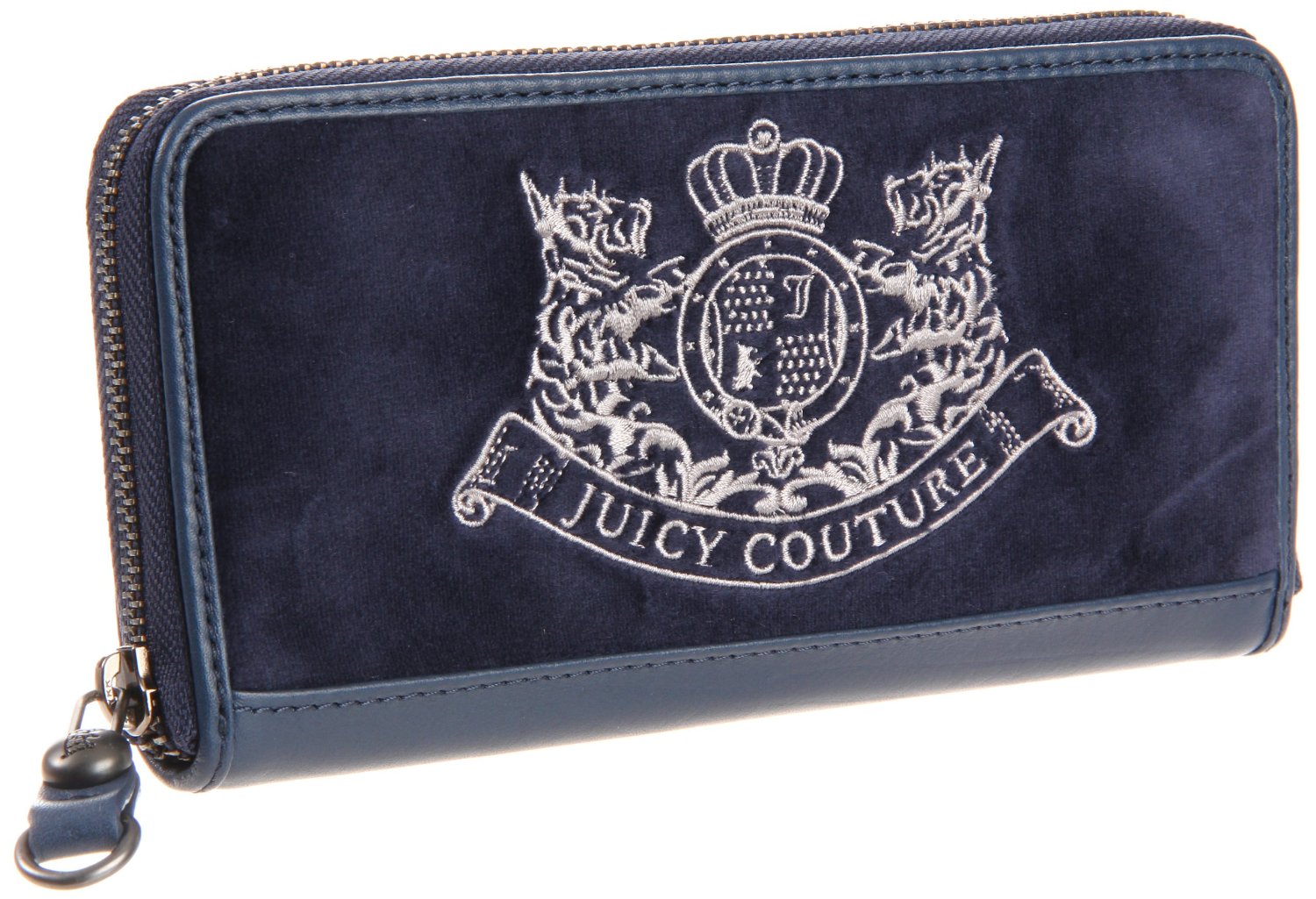 Juicy Couture Zip Clutch Wallet in Blue (navy) | Lyst