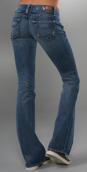 PAIGE Laurel Canyon Flare Jeans in Blue 