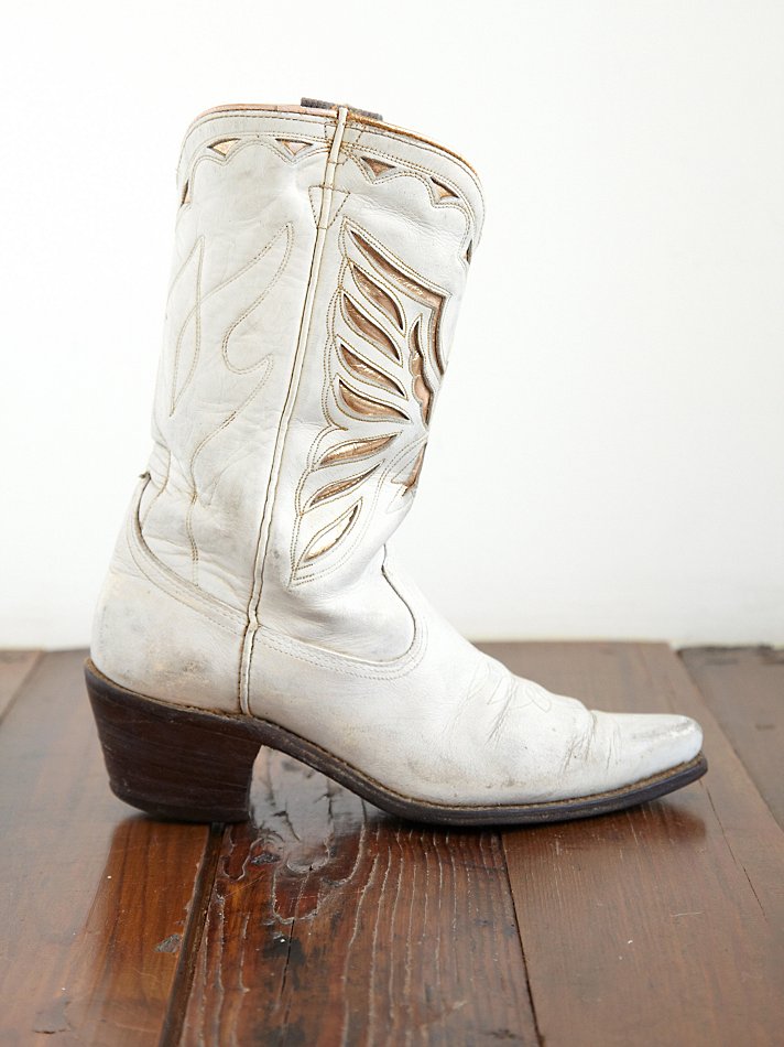 Vintage Angel Wing Cowboy Boots 