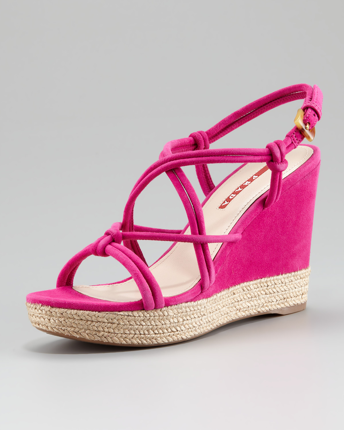 prada leather flatform espadrille slingbacks sandals