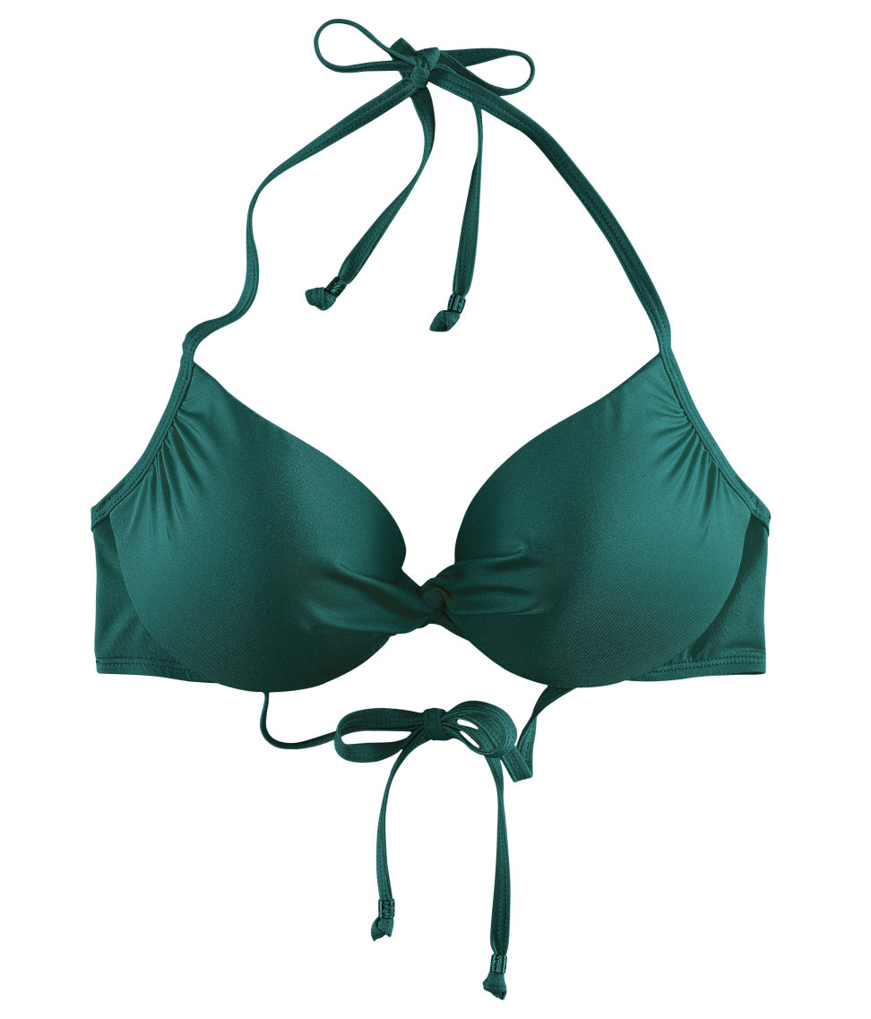 green bathing suit top