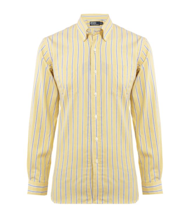 ralph lauren yellow striped shirt