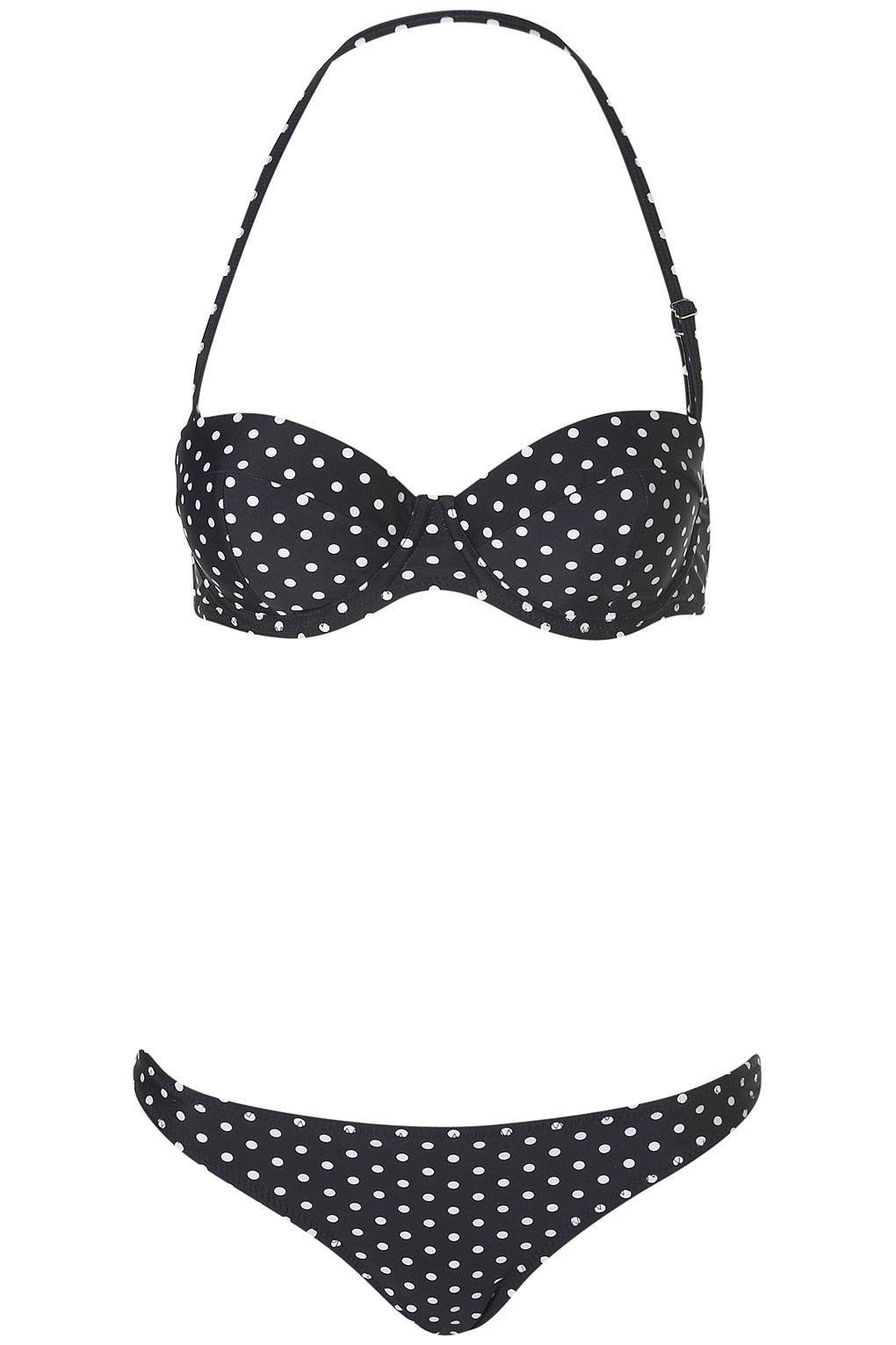 polka dot push up bikini