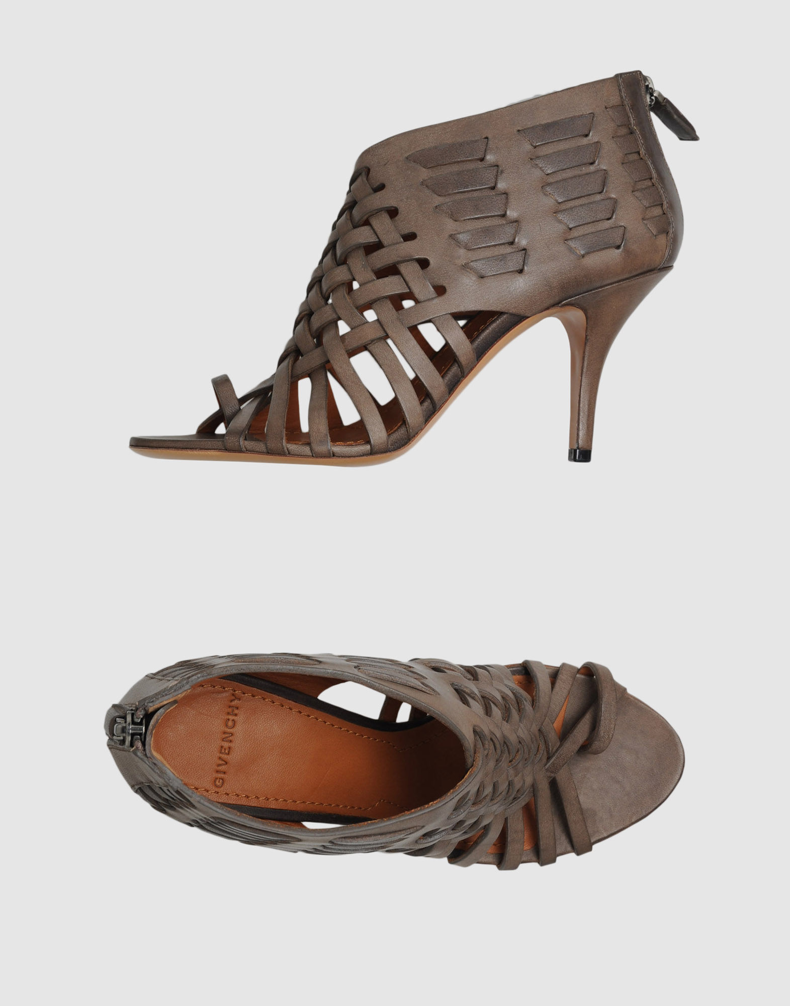 Givenchy Givenchy Highheeled Sandals in Brown (grey) Lyst