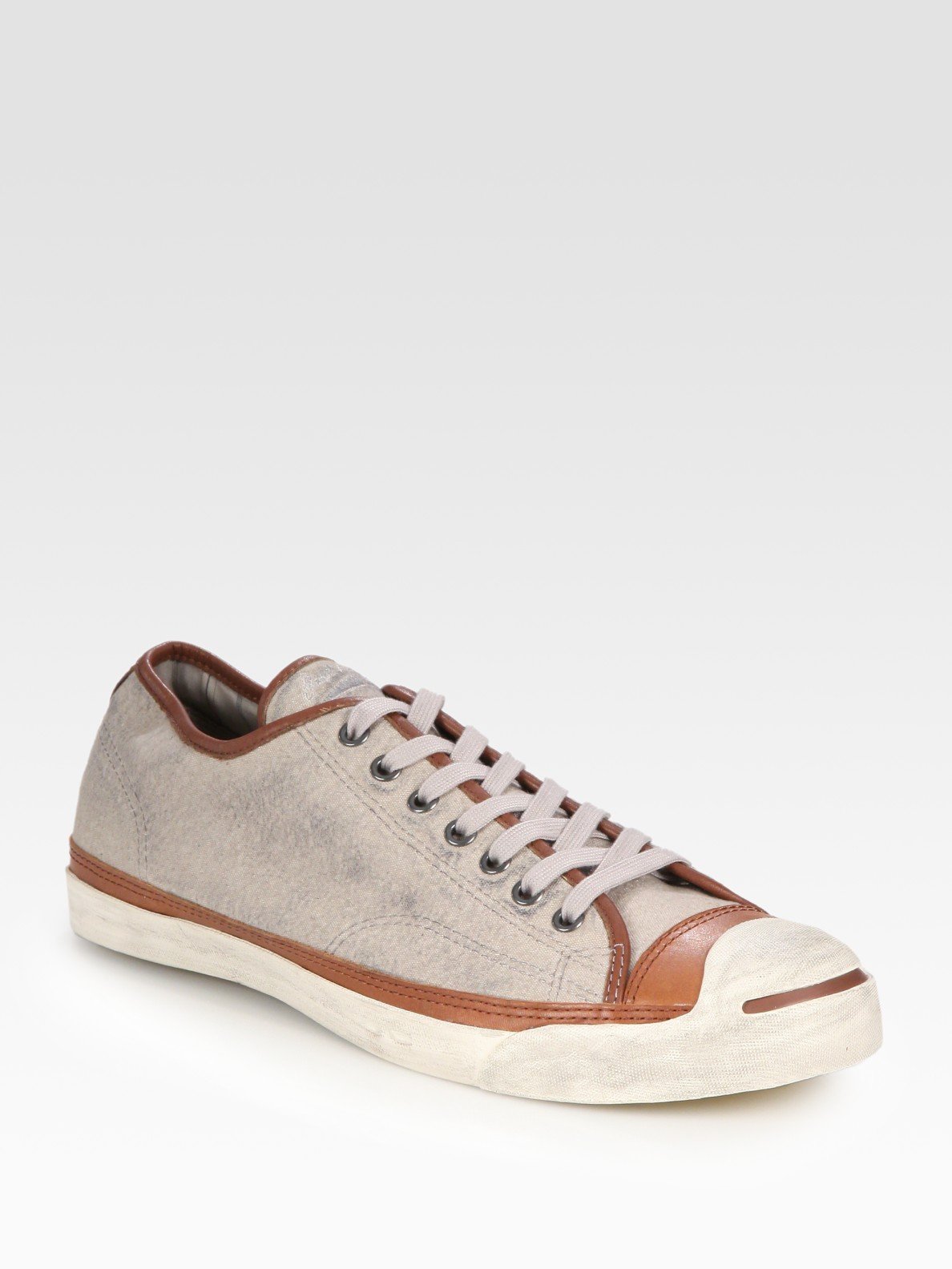 Converse John Varvatos Leathertrim Sneakers in Natural for Men Lyst