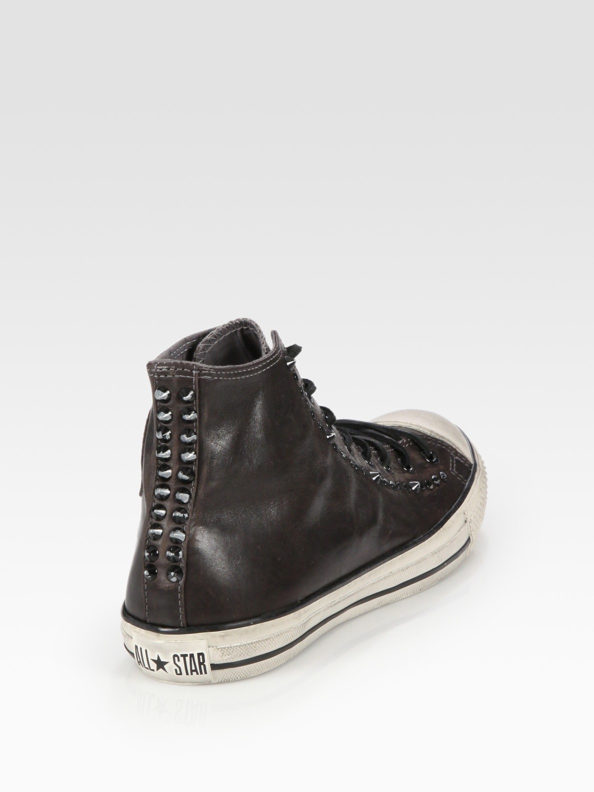 Converse John Varvatos Studded Leather High-tops in Black for Men | Lyst