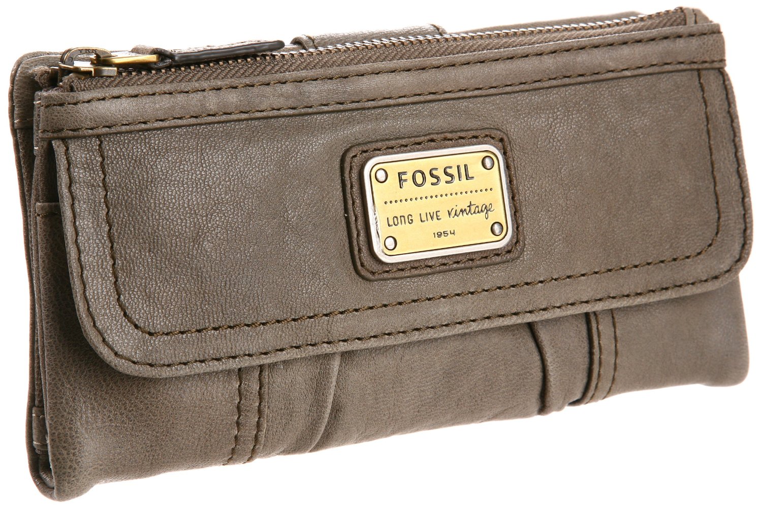 Fossil Emory Clutch Wallet in Gray (ash grey) | Lyst