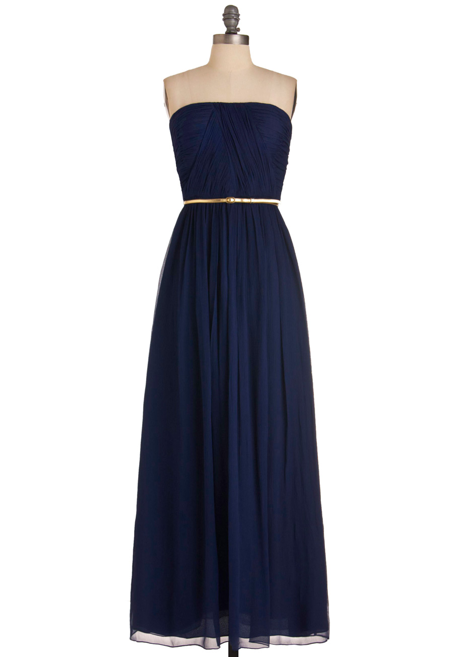Modcloth The Local Muse Dress in Blue (navy) | Lyst
