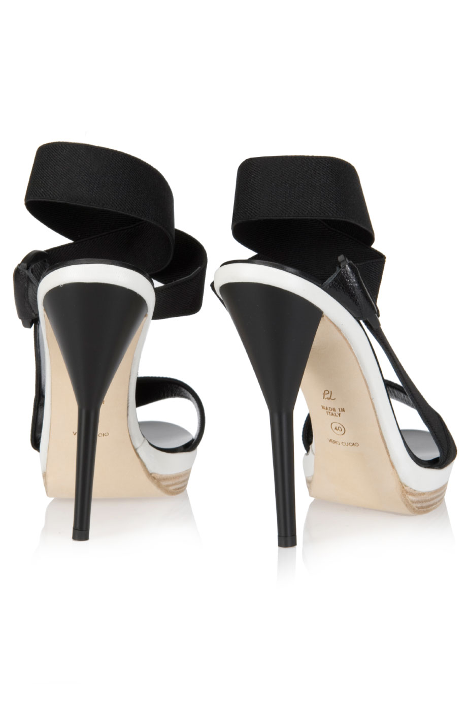 3.1 Phillip Lim Kiara Elastic Strap Heels in Black Lyst
