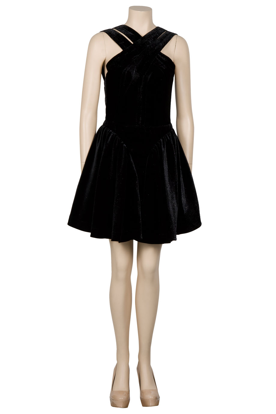 alaia velvet dress