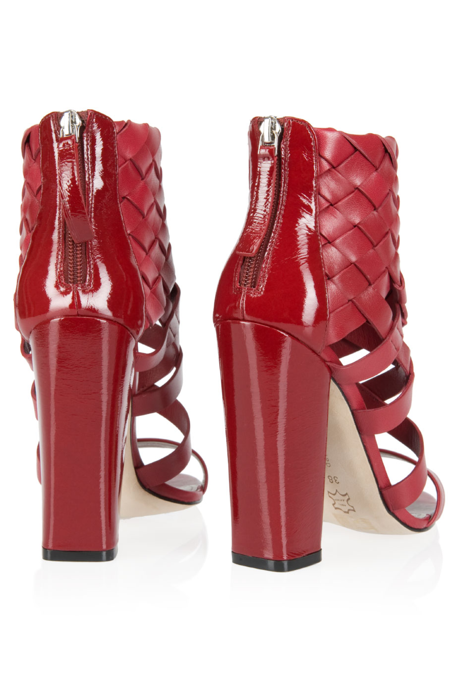 camilla-skovgaard-red-woven-block-heel-s