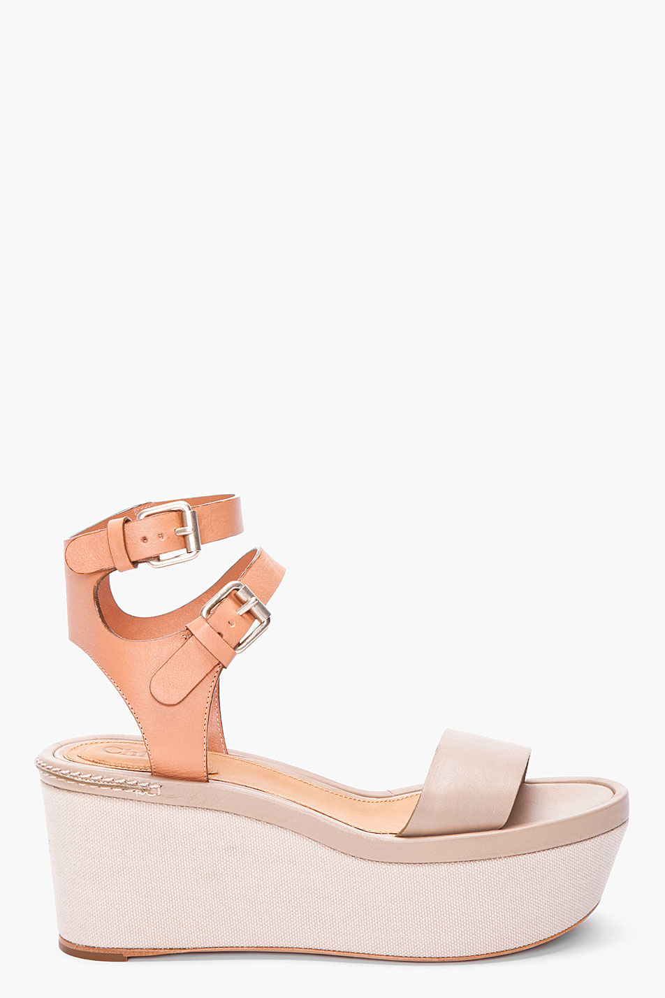 nude platform sandals