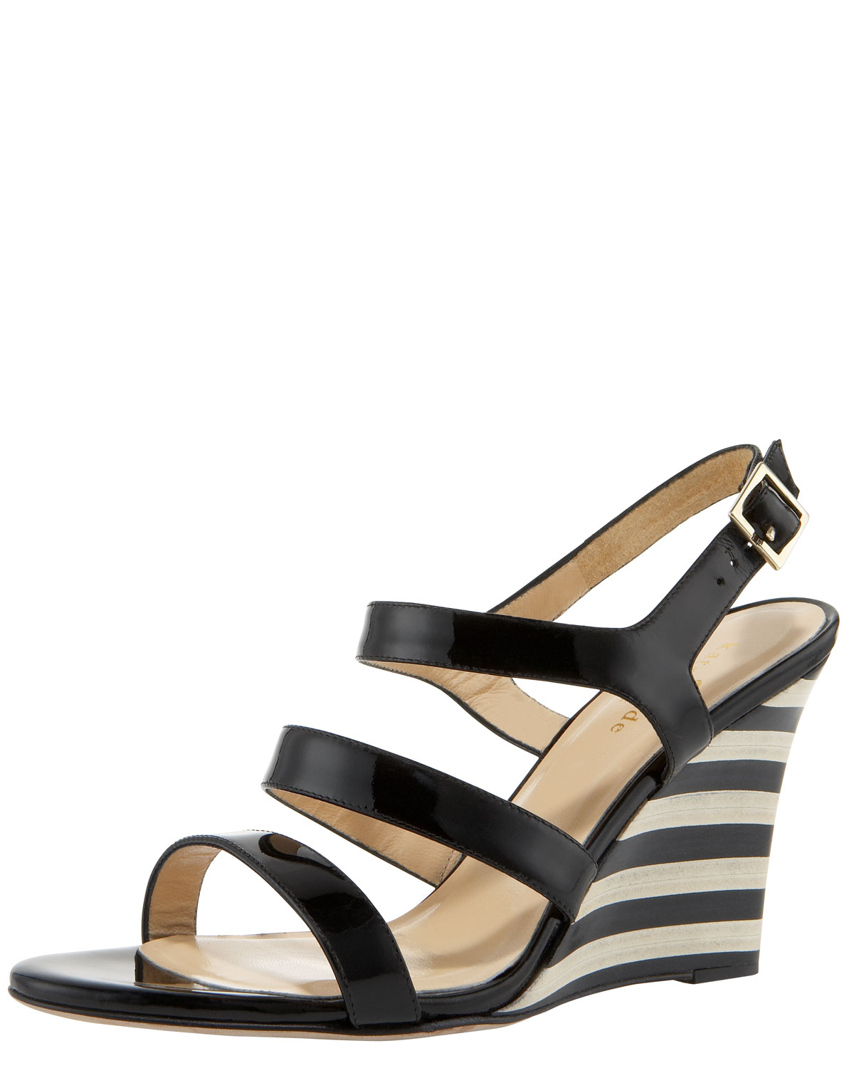 striped heels