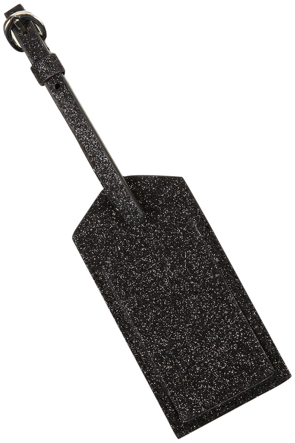 glitter luggage tag