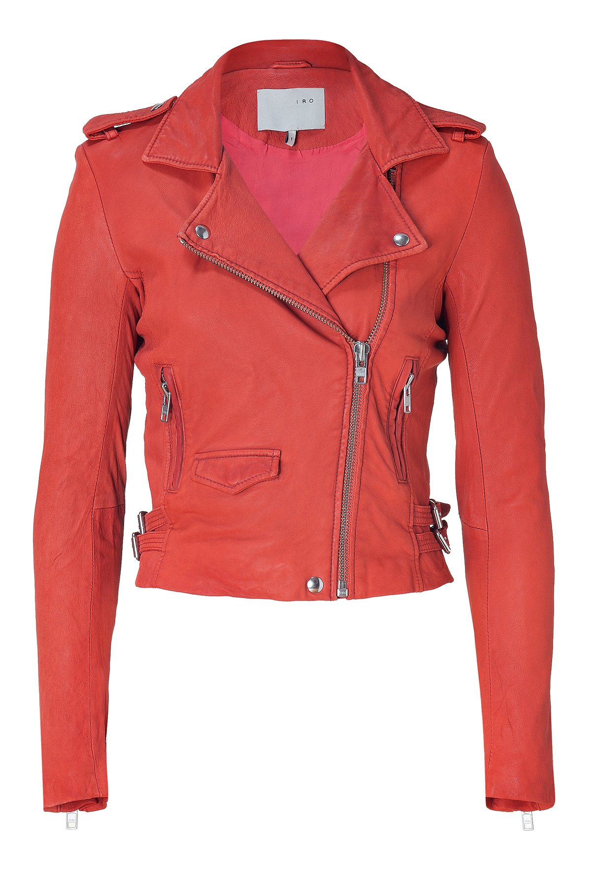 Lyst - IRO Tangerine Leather Jacket in Orange