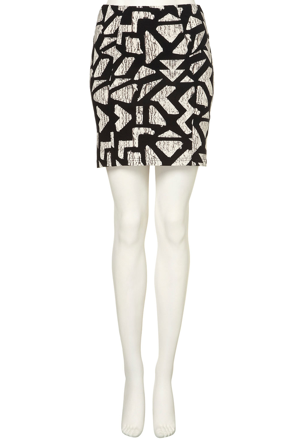 Lovemystyle Bodycon Midi Skirt With Aztec Style Print
