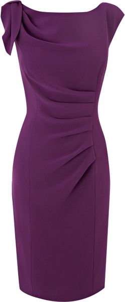 Coast Santana Crepe Dress in Purple | Lyst