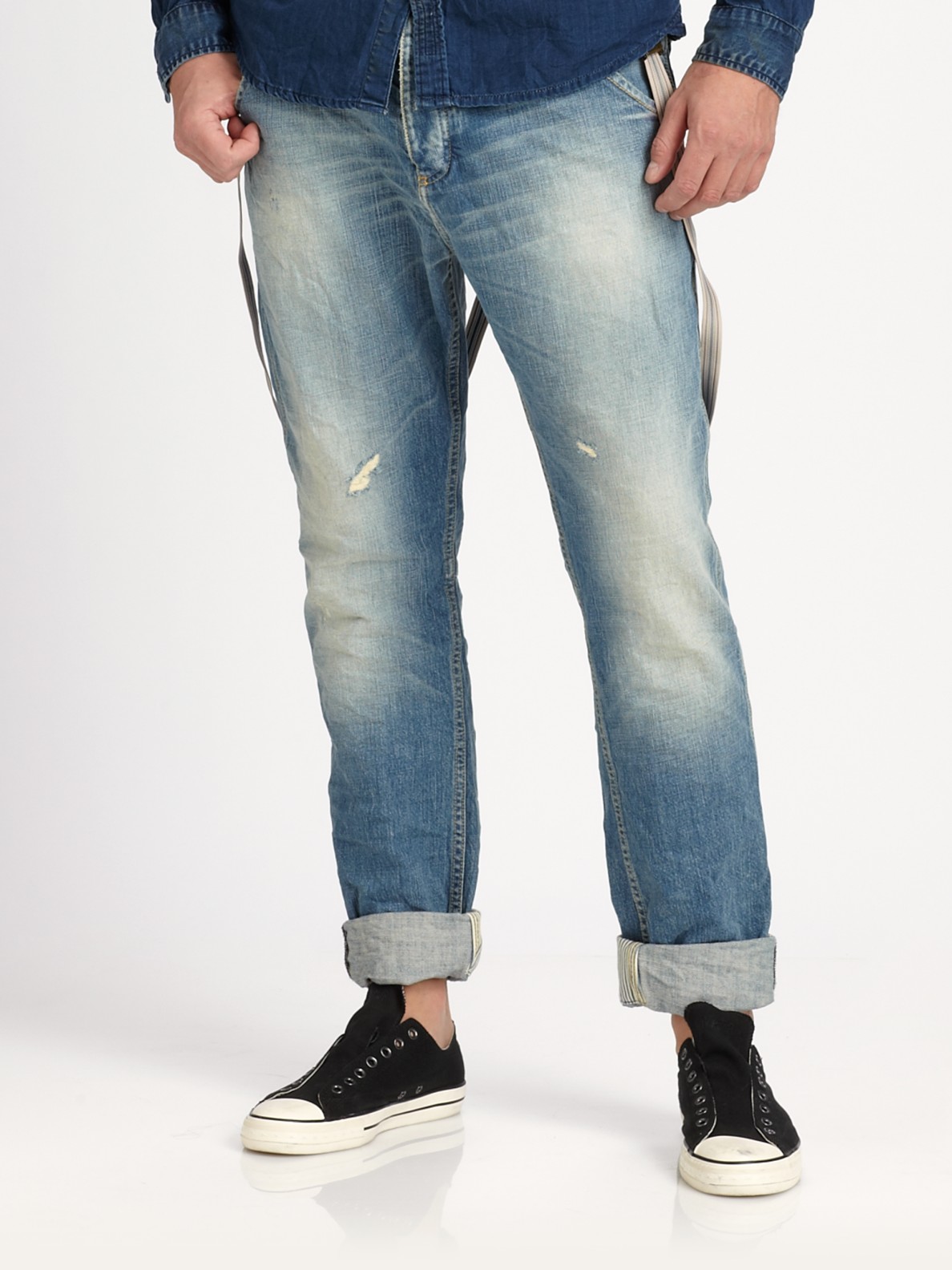 zwavel Onbelangrijk formaat Scotch & Soda Brewer Suspender Jeans in Denim (Blue) for Men - Lyst