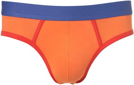 Topman Orange Brief Jersey Underwear in Orange for Men | Lyst