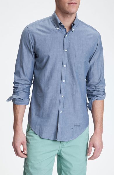 Gant By Michael Bastian Gant Handloom Woven Shirt in Blue for Men ...