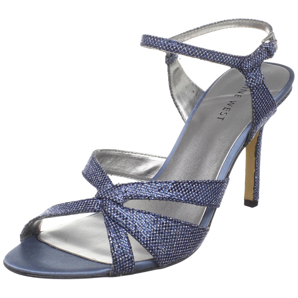 Nine West Nine West Womens Yasamin Ankle-strap Sandal in Blue (silver ...