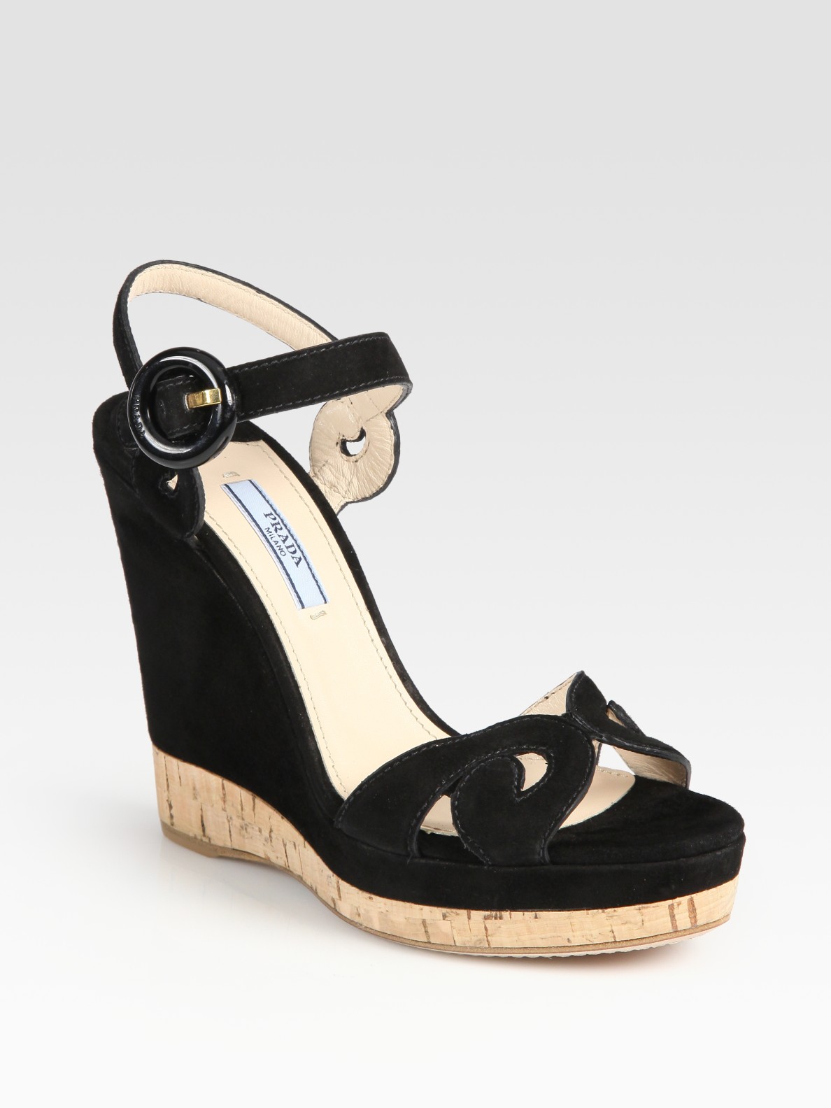 prada cork wedge