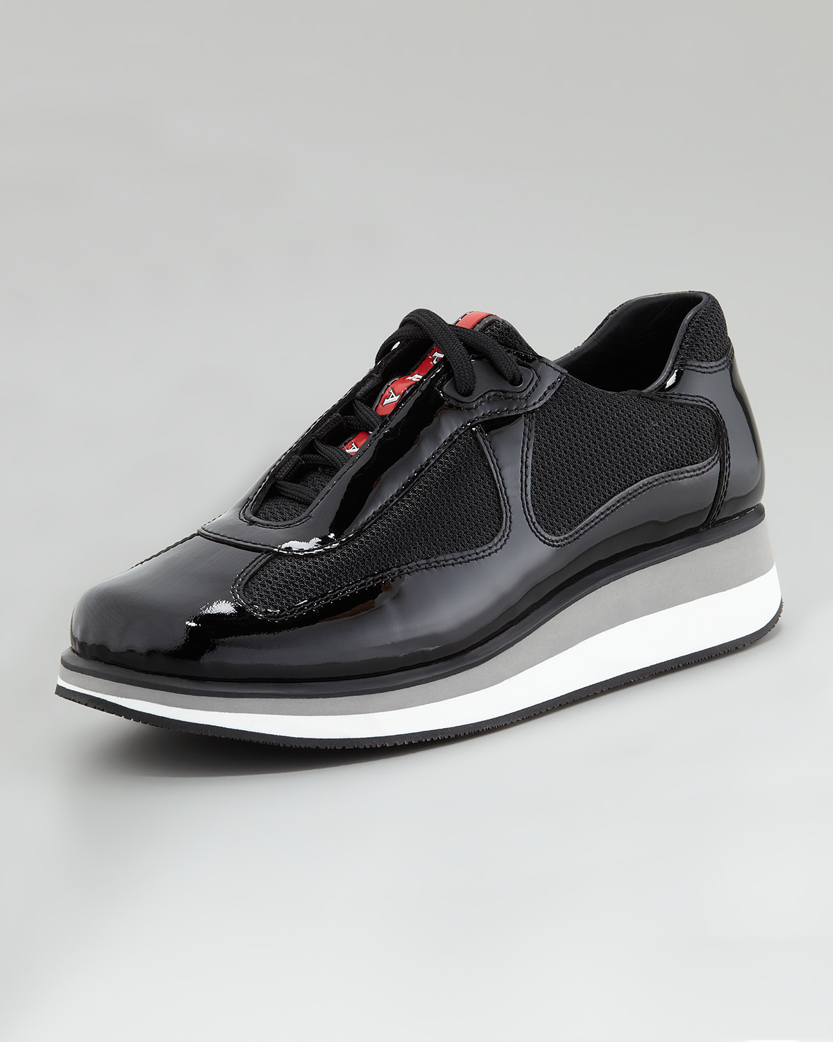 Prada wedge sneakers new arrivals