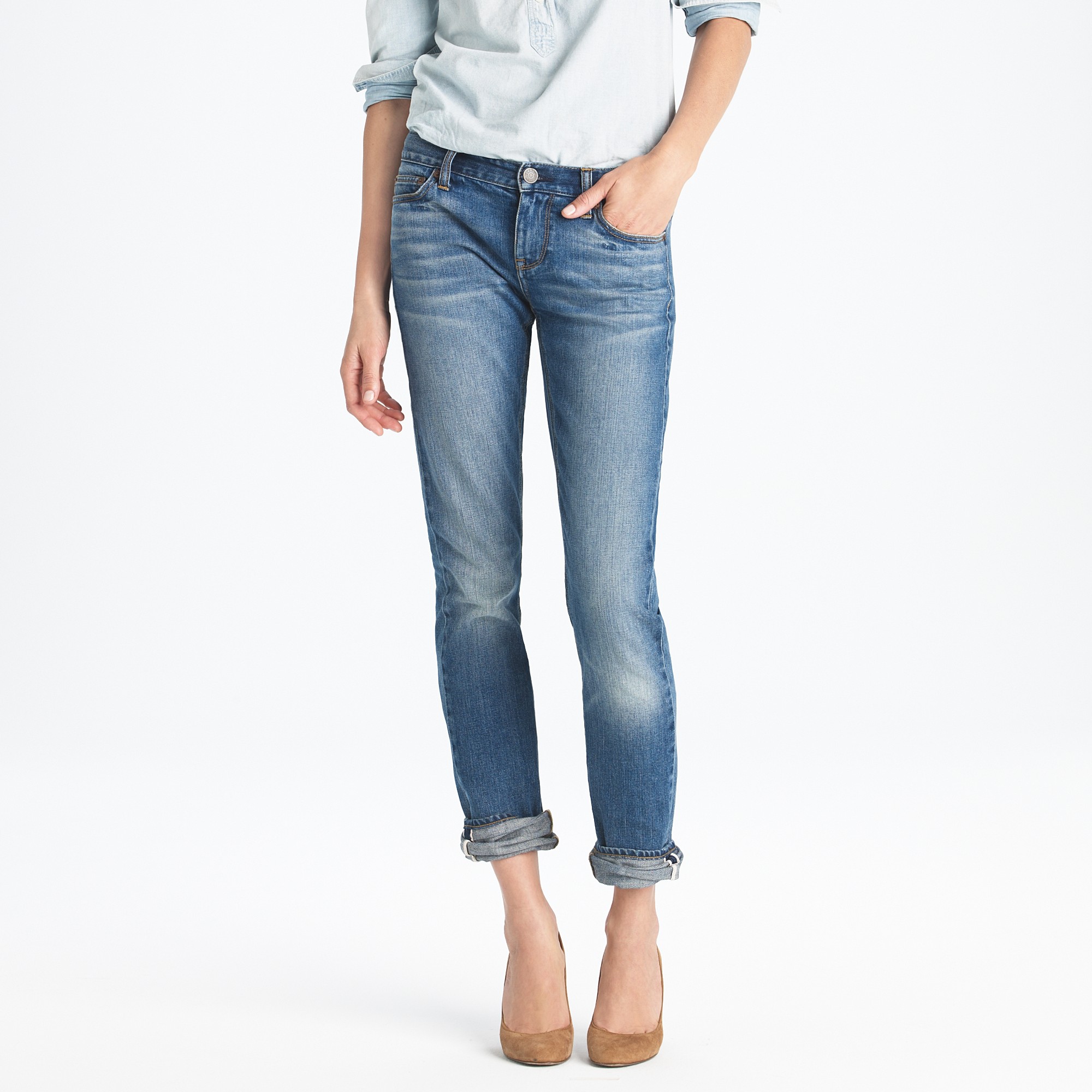 Lyst - J.Crew Matchstick Jean in Selvedge in Blue