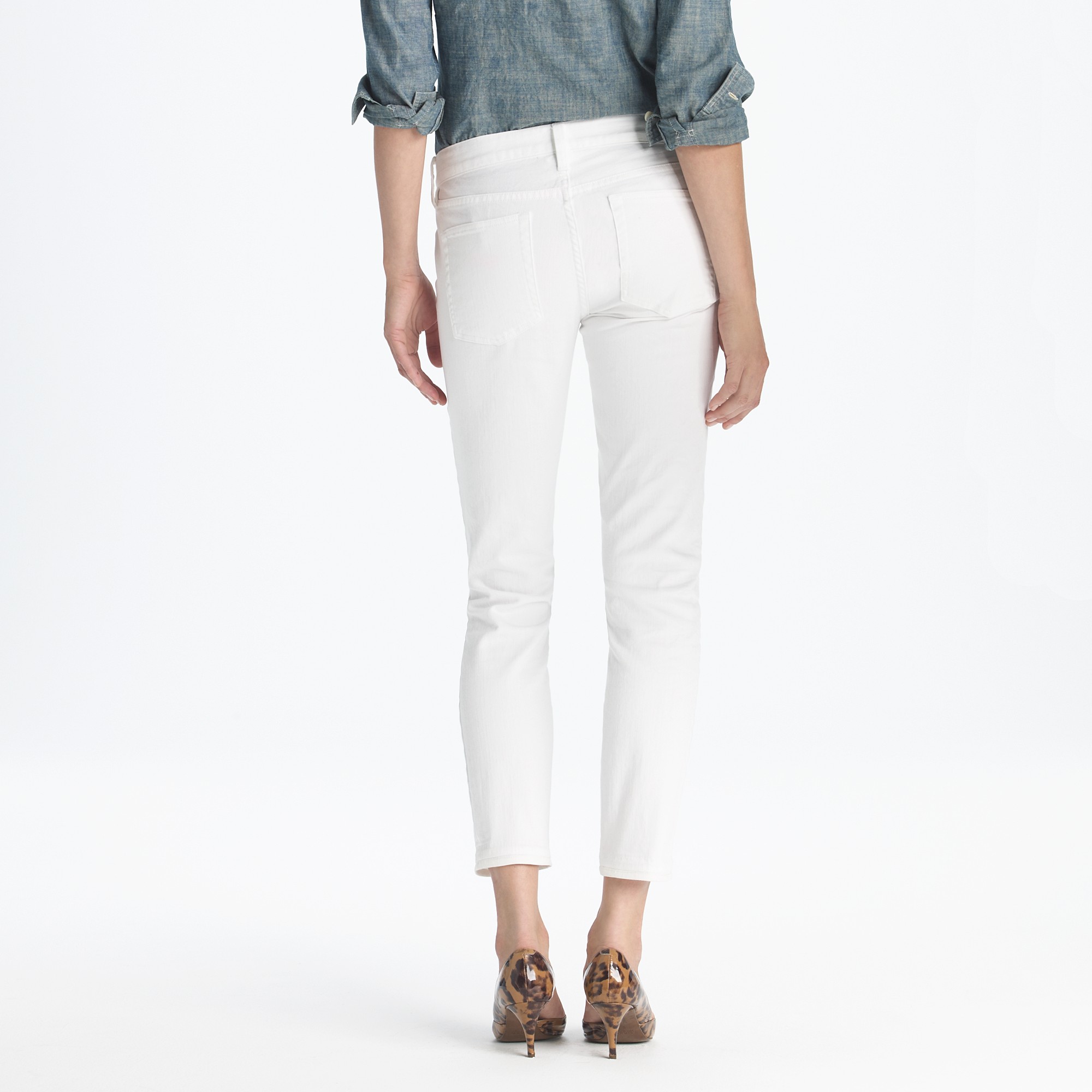 j crew matchstick jeans white