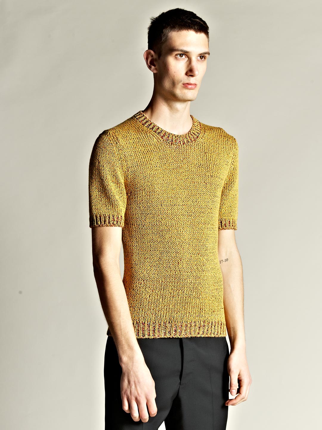 men short sleeve sweater
