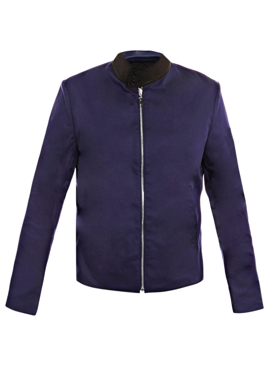 balenciaga blue bomber jacket