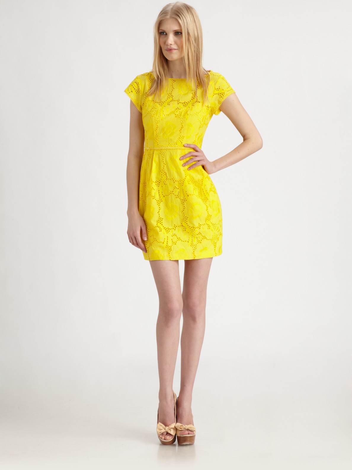 nanette lepore yellow dress