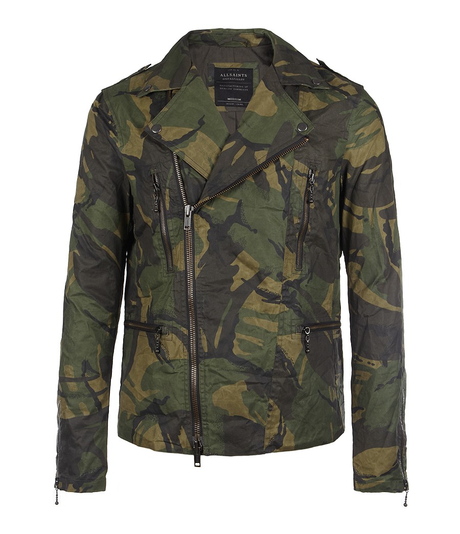 camo motorbike jacket