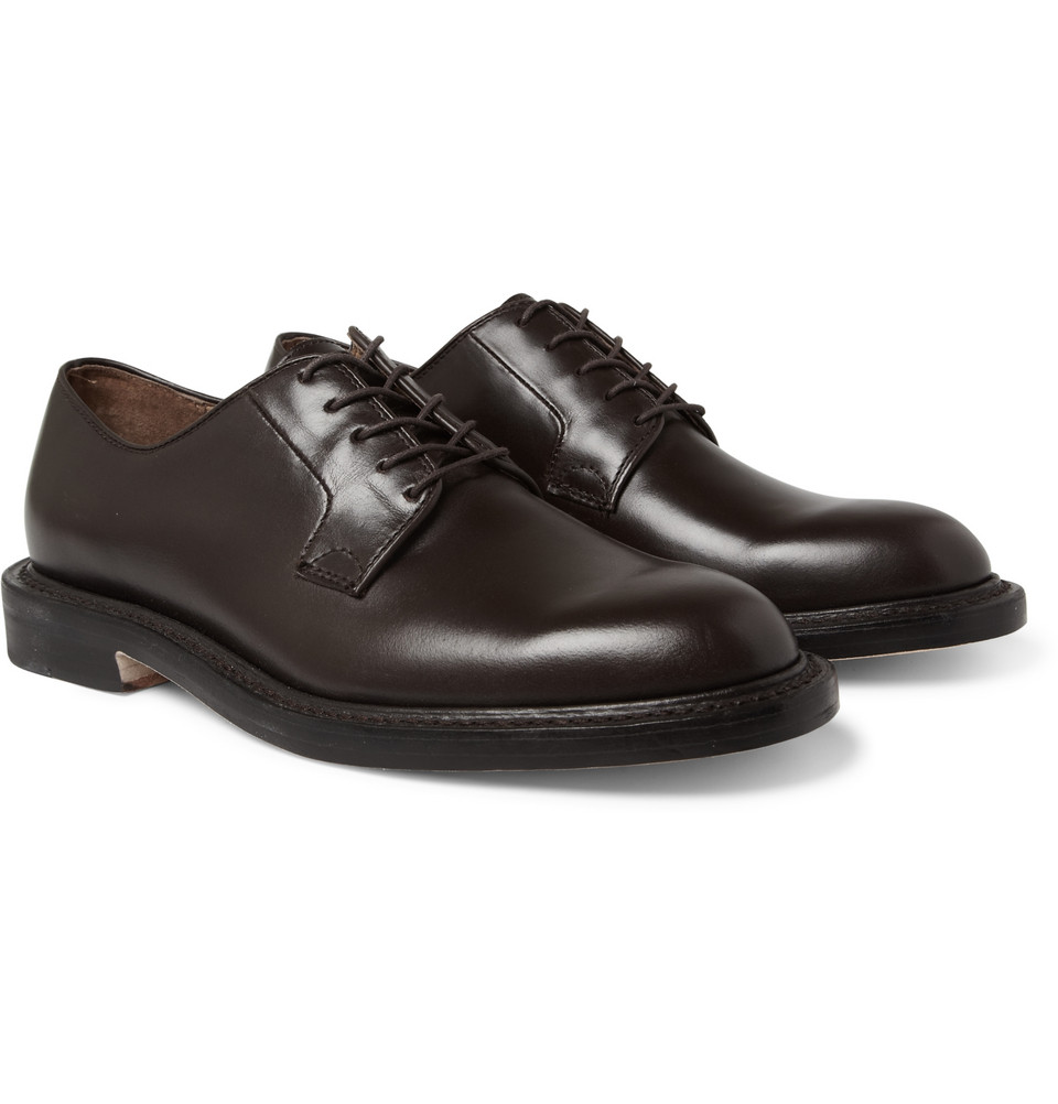 J.Crew Preston Leather Derby Shoes in Brown for Men Lyst