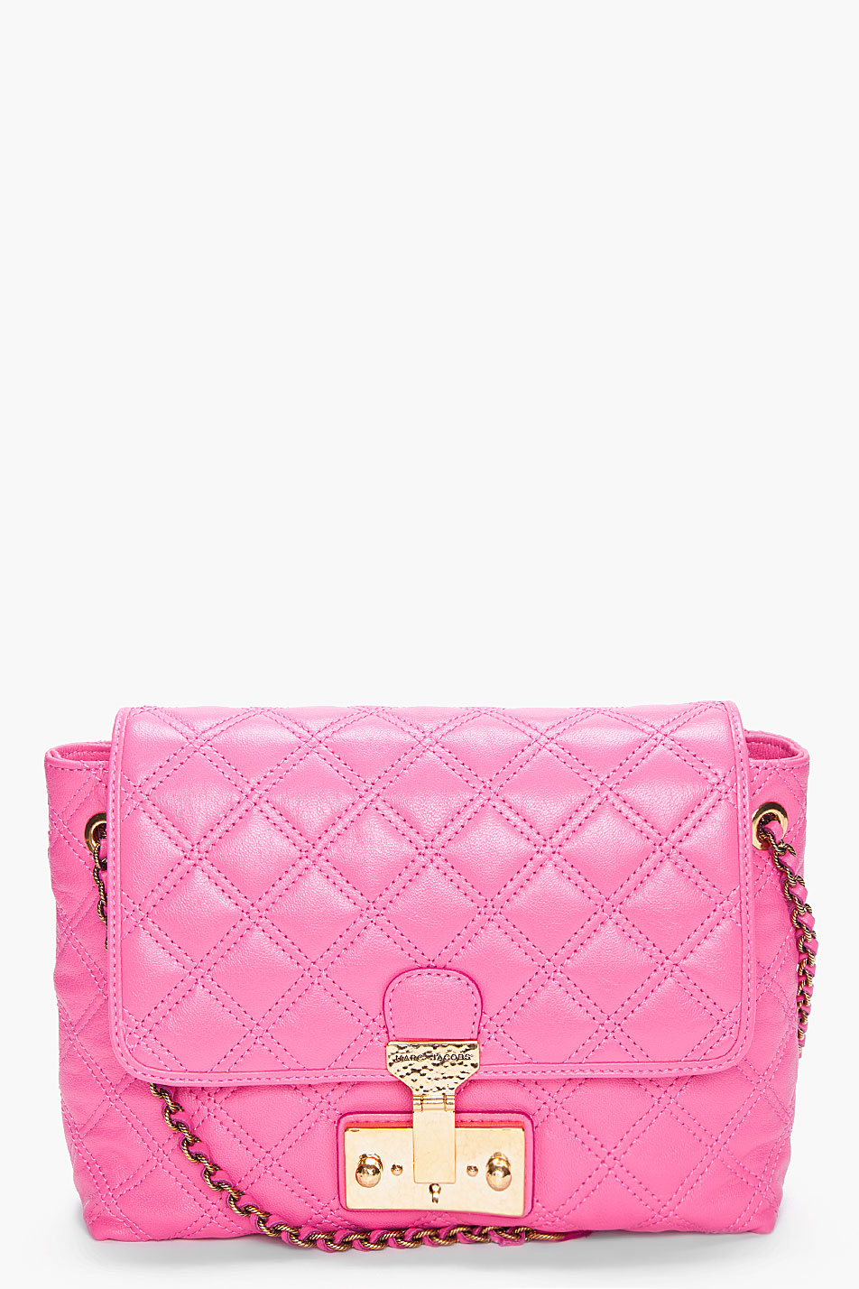 Lyst Marc Jacobs Large Pink Quilted Shoulder Bag in Pink