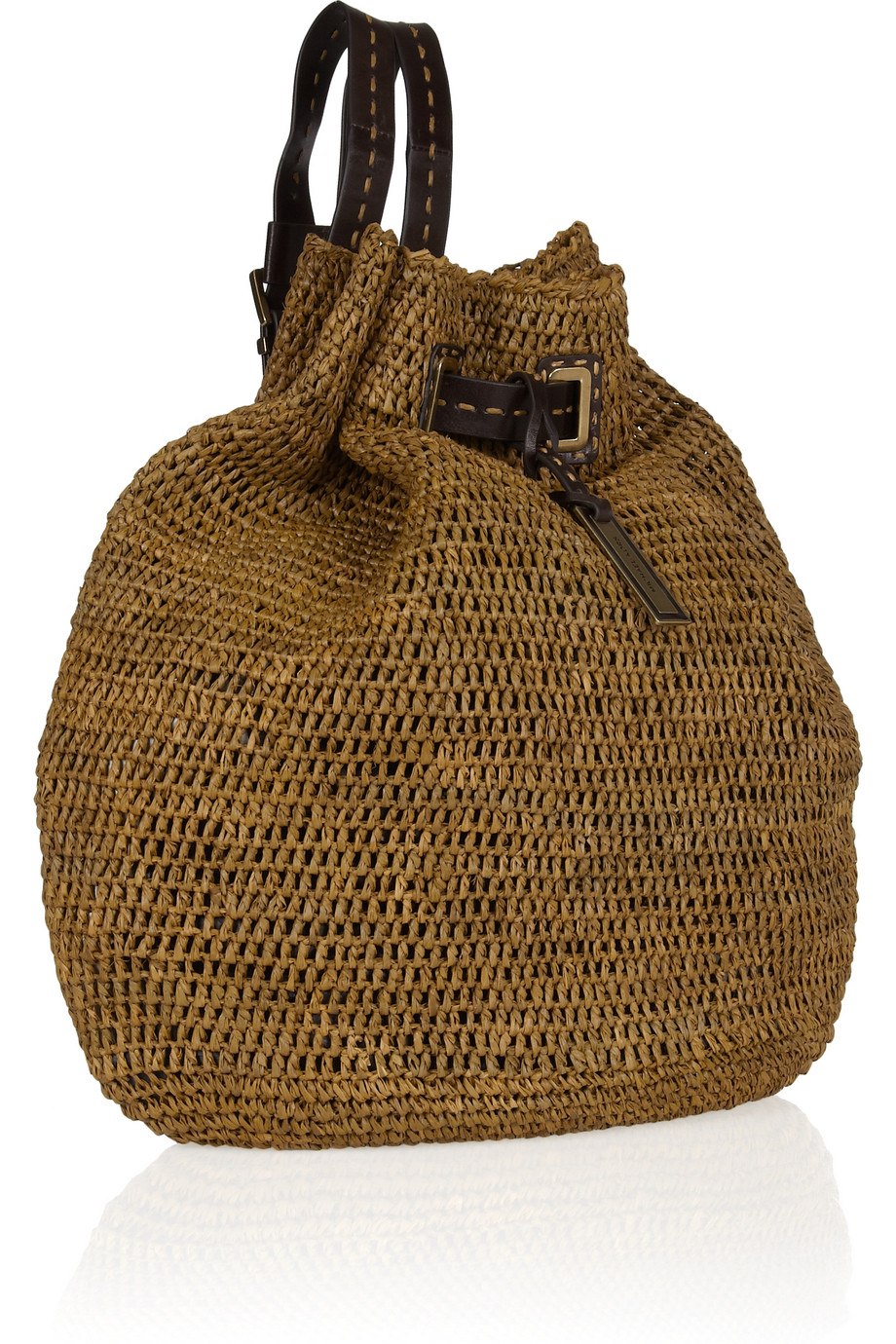 michael kors straw backpack