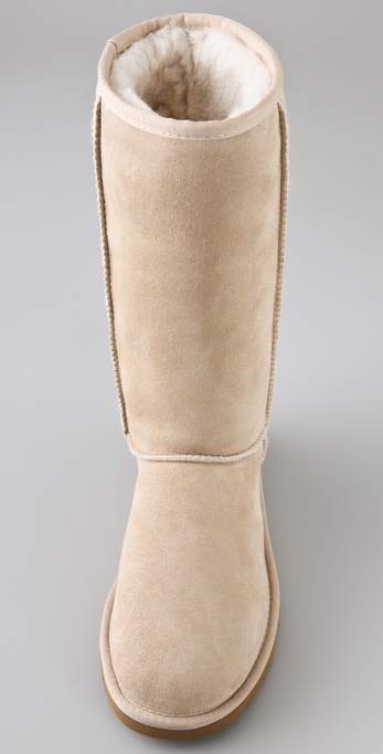 UGG Leather Classic Tall Boots in Sand in Natural | Lyst
