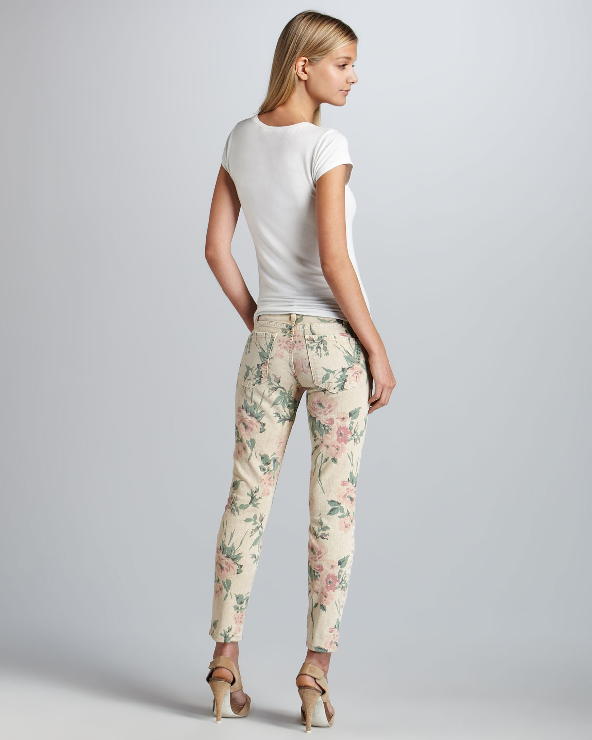 current elliott floral jeans