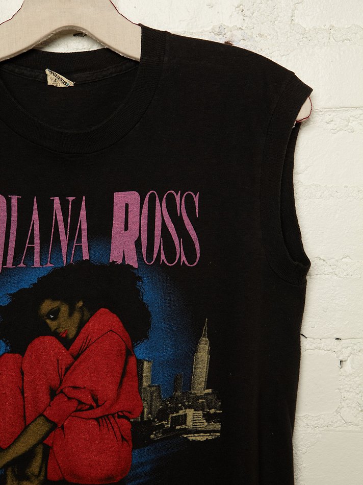 Vintage Diana Ross Graphic Tee in Black 